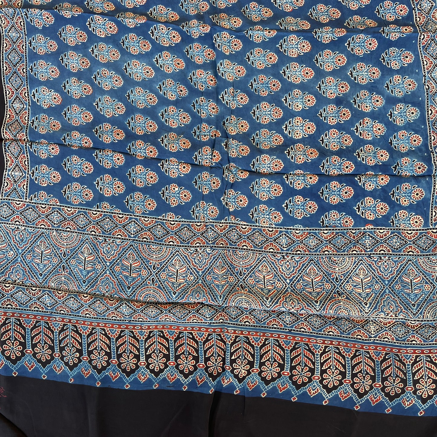 AJRAKH GEORGETTE SUIT (PH2199)