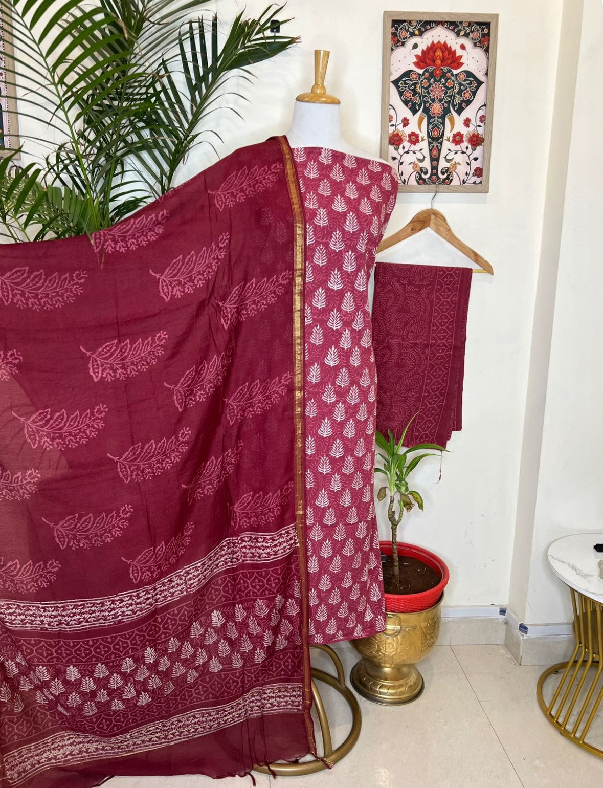 COTTON BLOCK PRINT SUITS