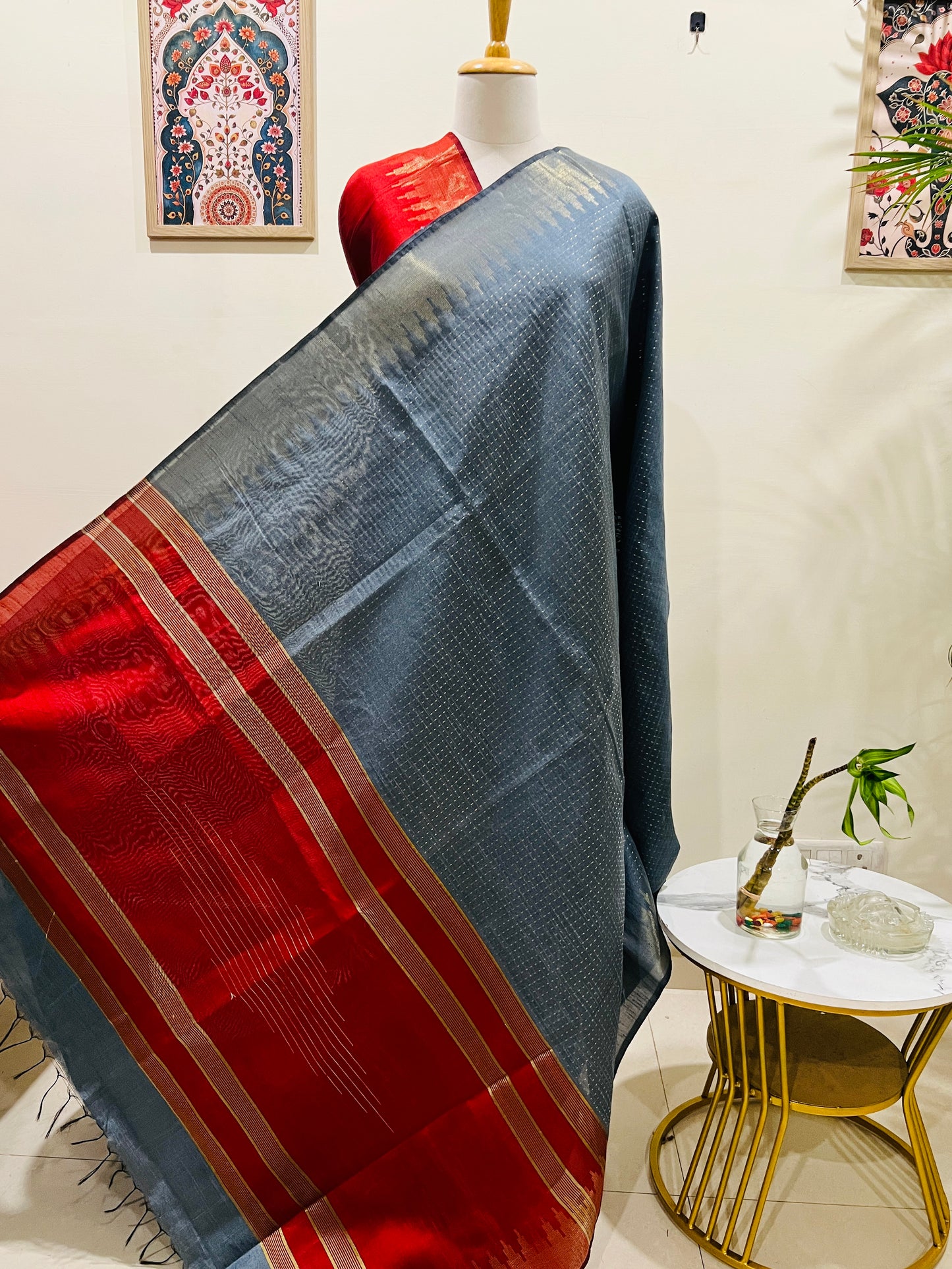 SEMI RAW SILK SAREE