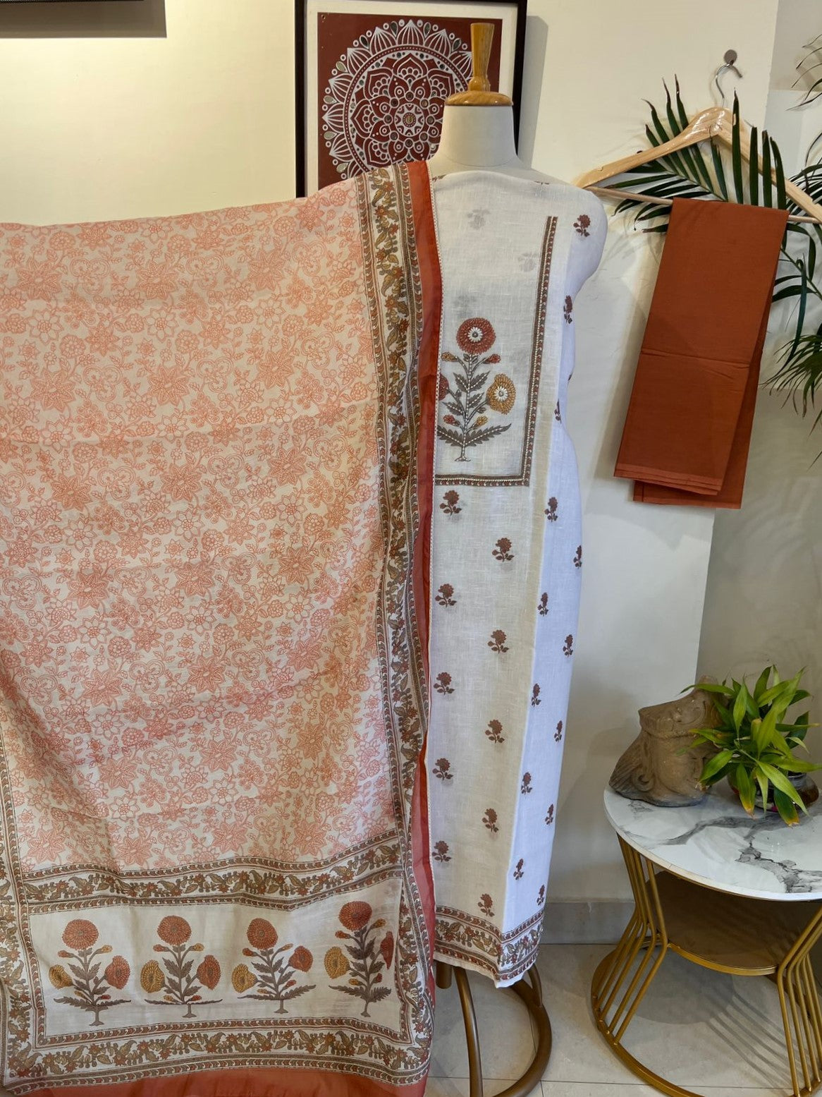 LINEN BLOCK PRINT SET