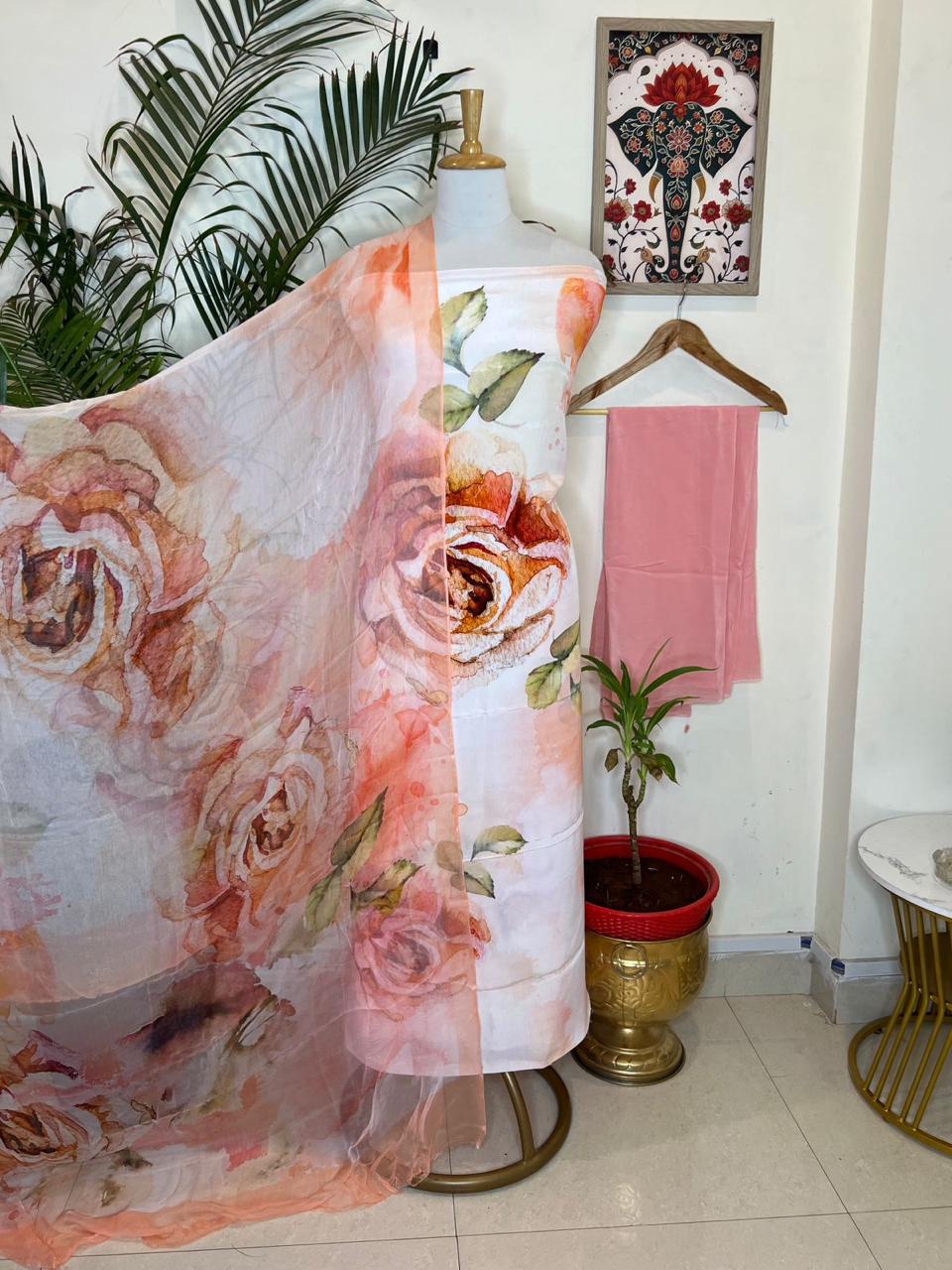 FINE CREPE DIGITAL PRINT SET