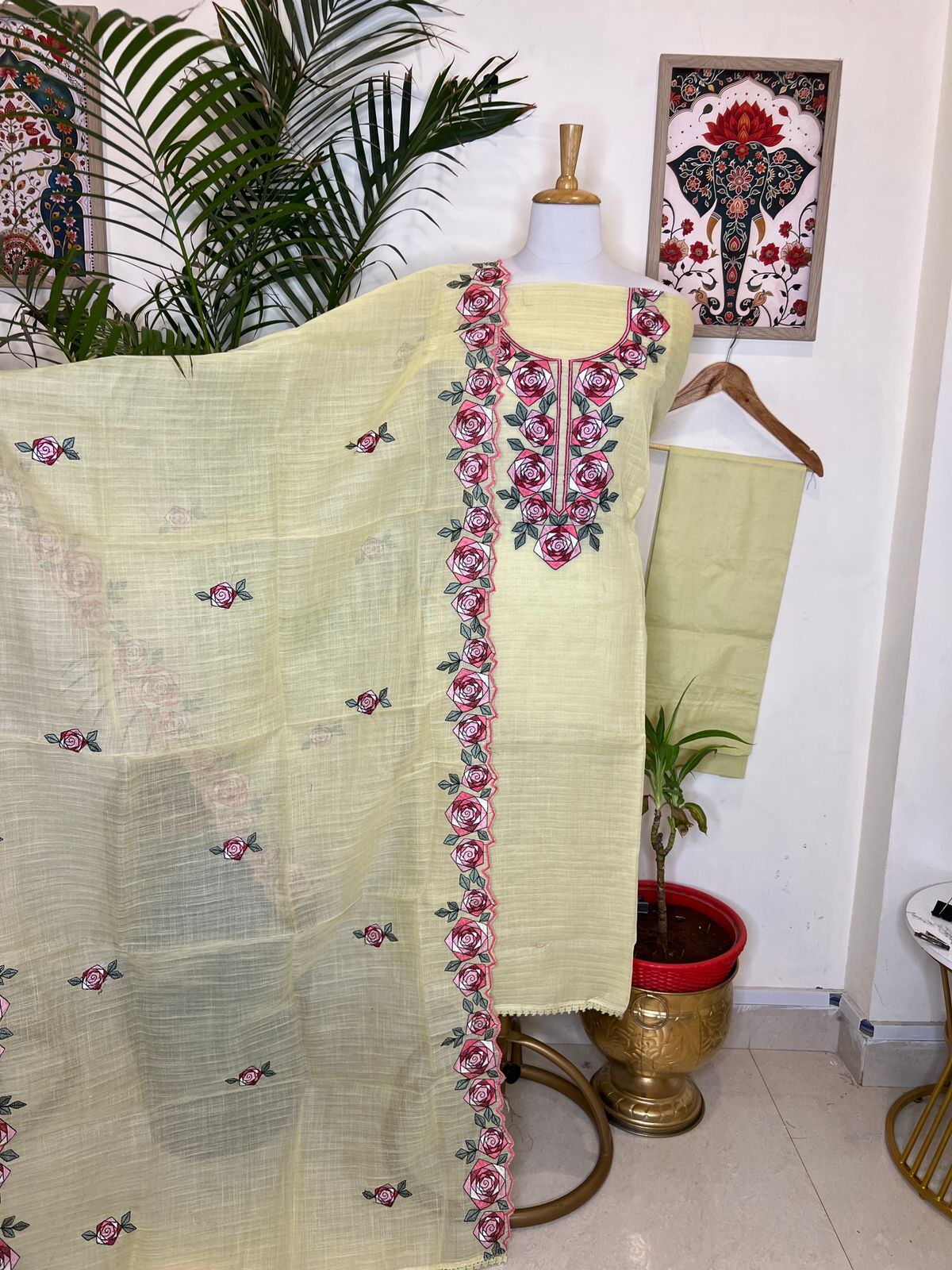 KOTA DORIYA EMBROIDERY SET