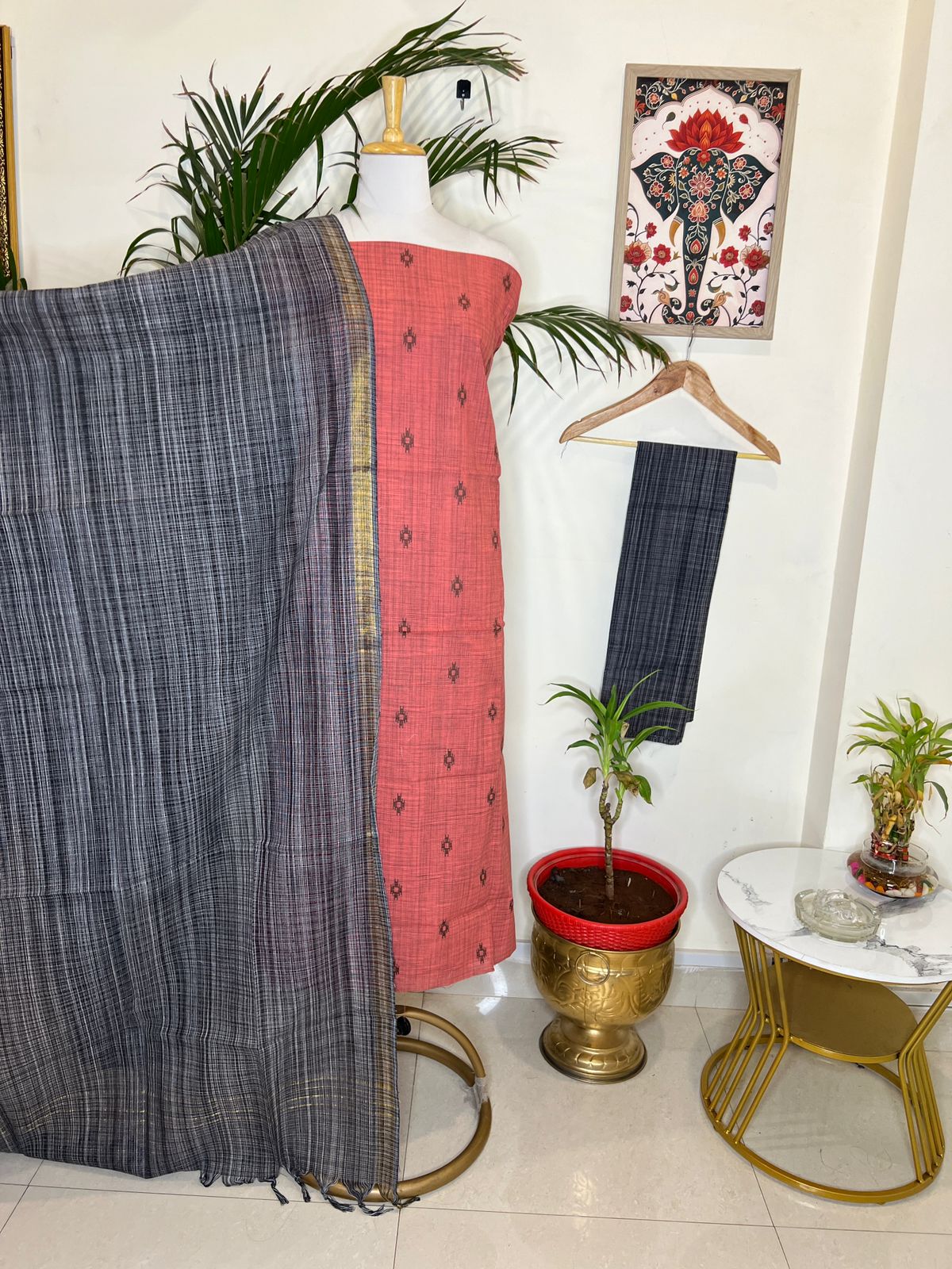 SOFT HANDLOOM THREE PIECE SET