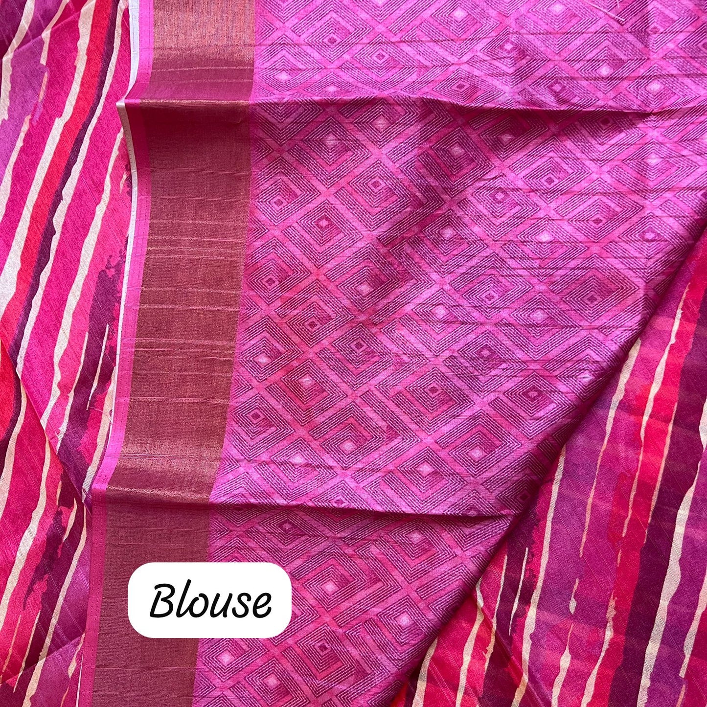 COTTON SILK LEHRIYA SAREE