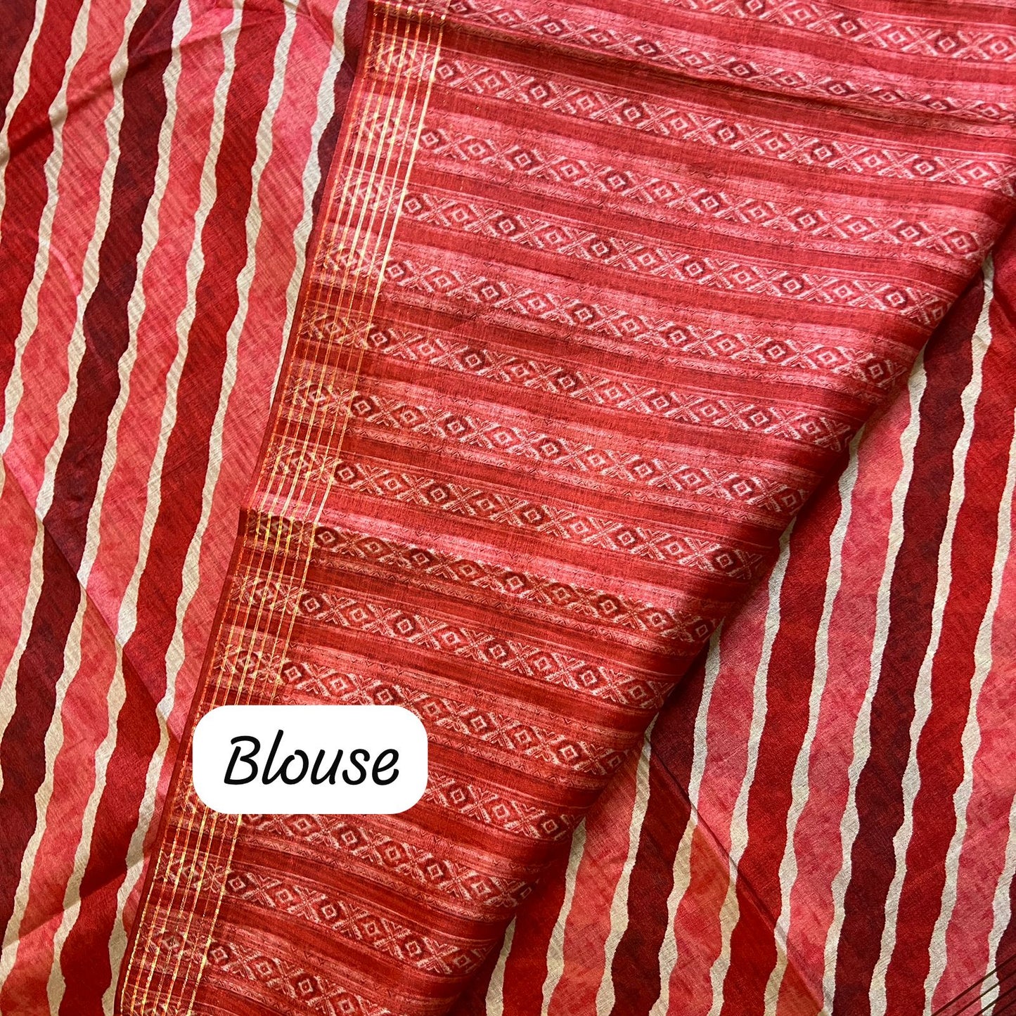 COTTON SILK LEHRIYA SAREE