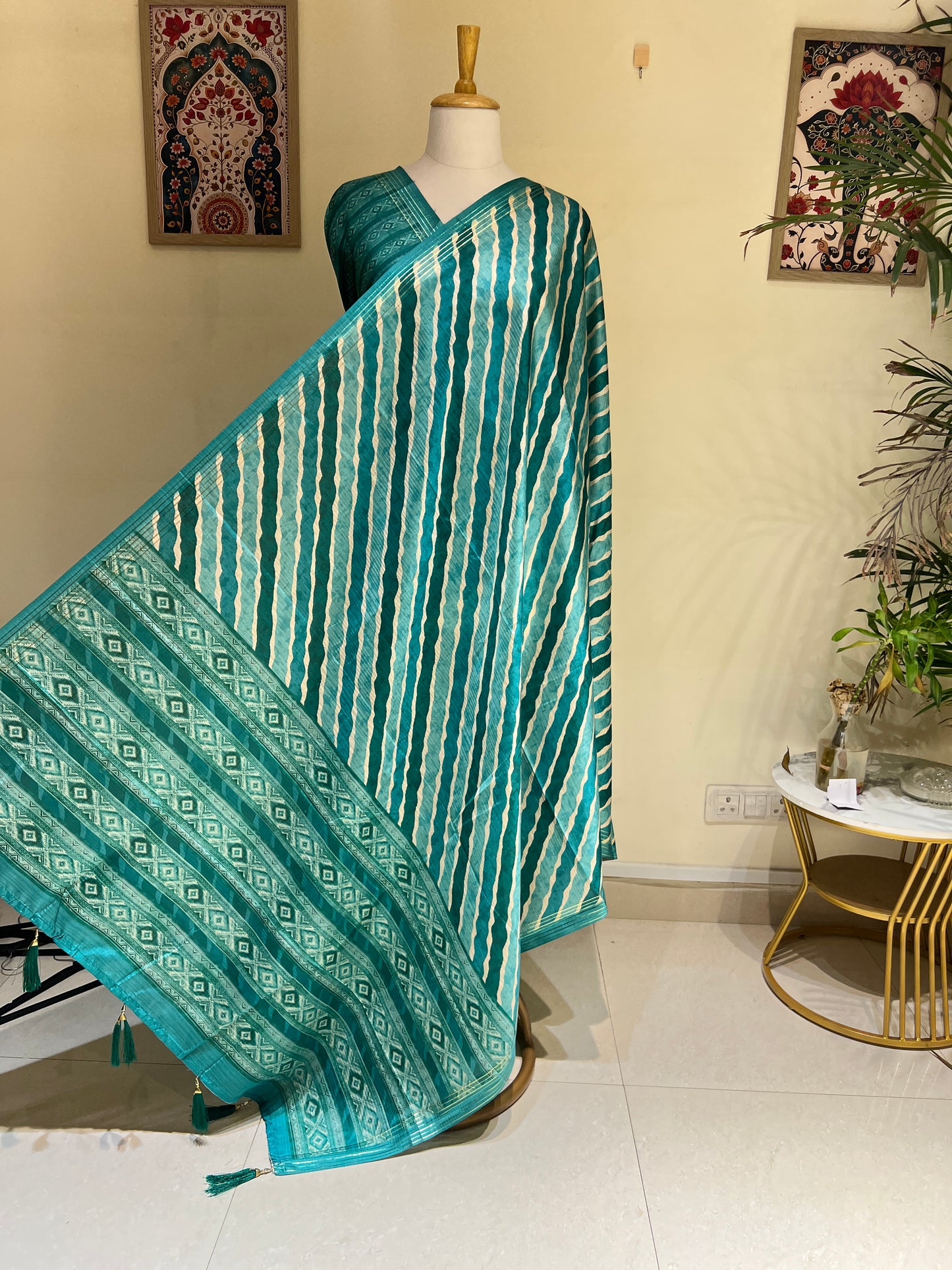 COTTON SILK LEHRIYA SAREE