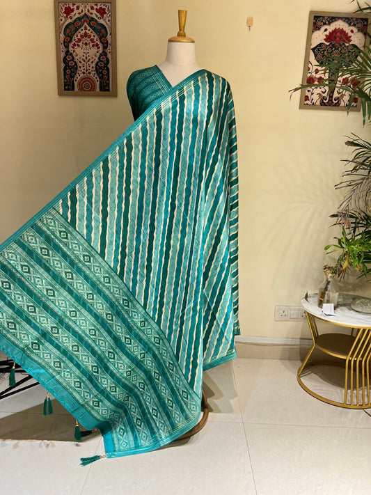 COTTON SILK LEHRIYA SAREE