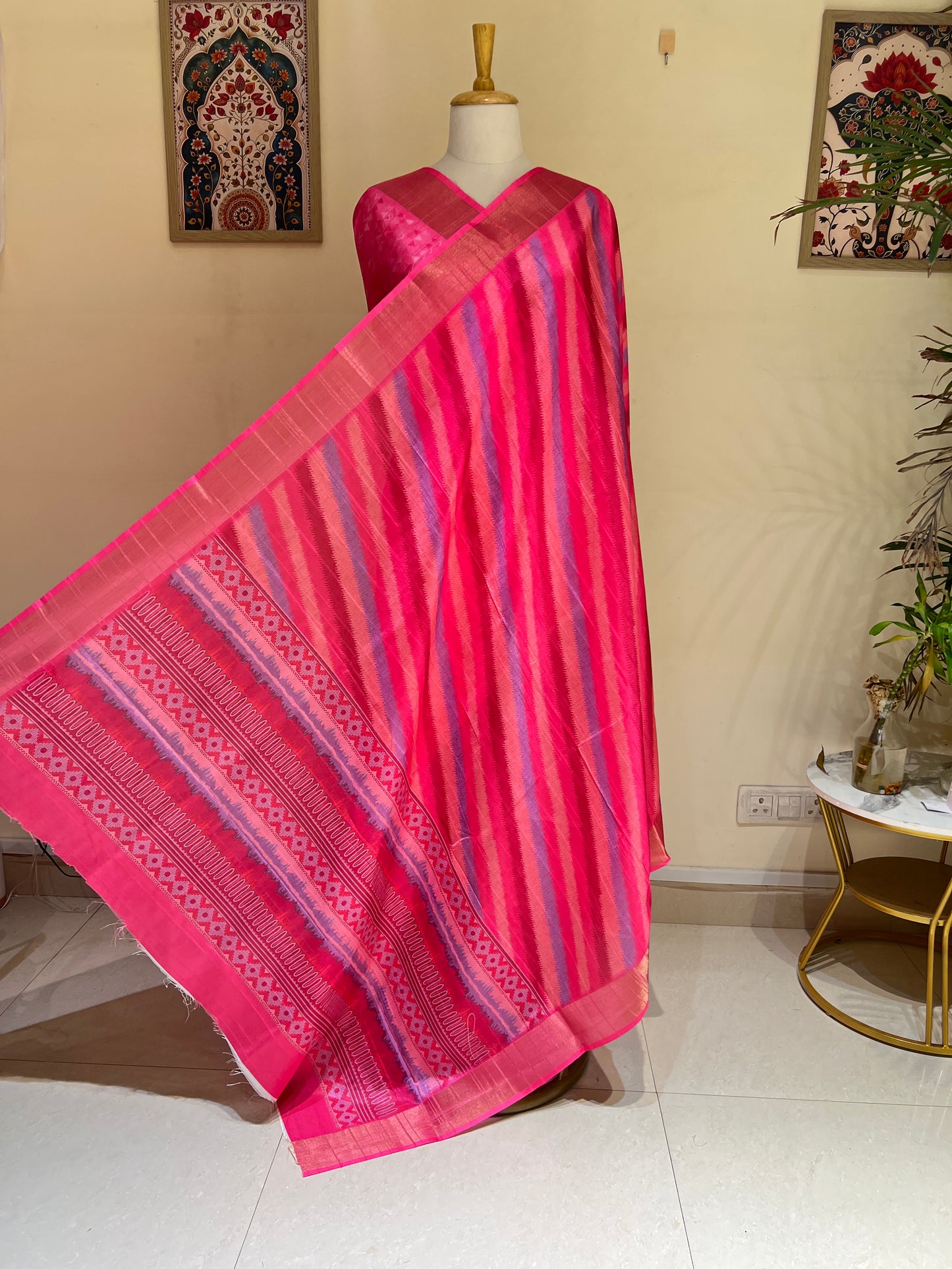 COTTON SILK LEHRIYA SAREE