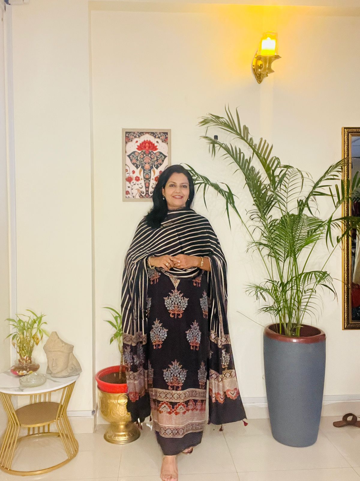 AJRAKH MODAL SILK SUIT