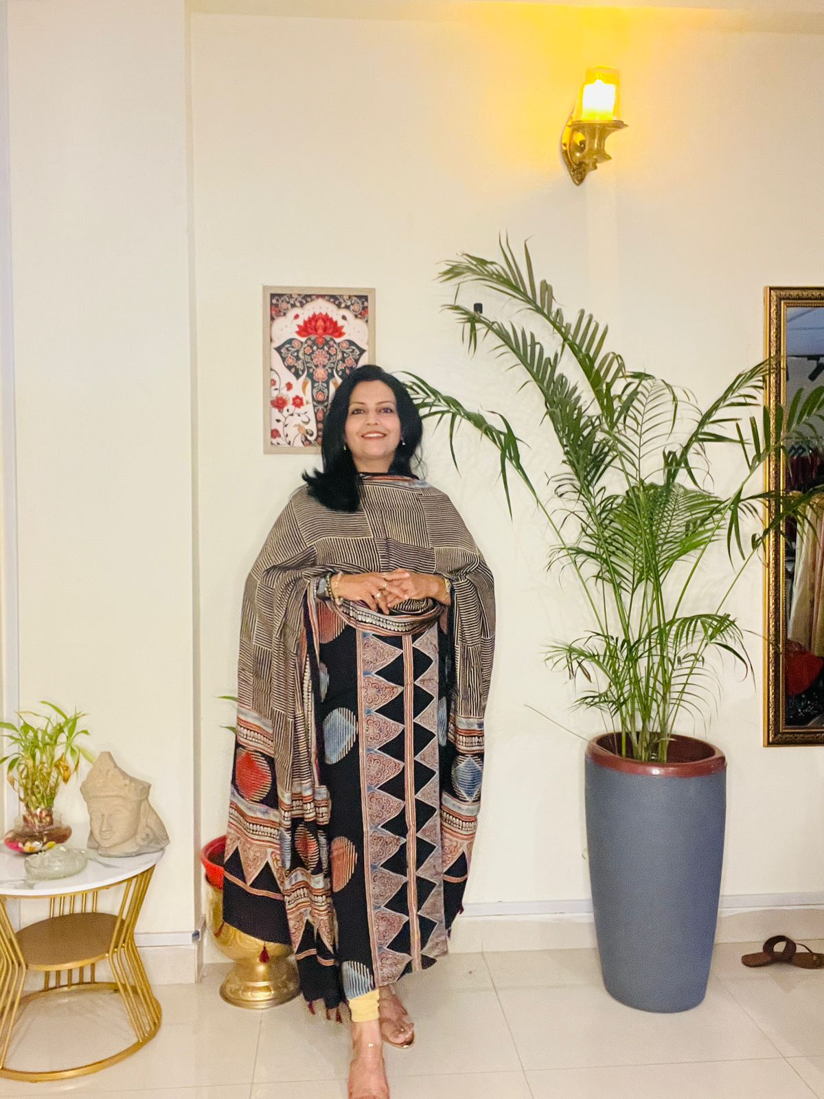 AJRAKH MODAL SILK SUIT