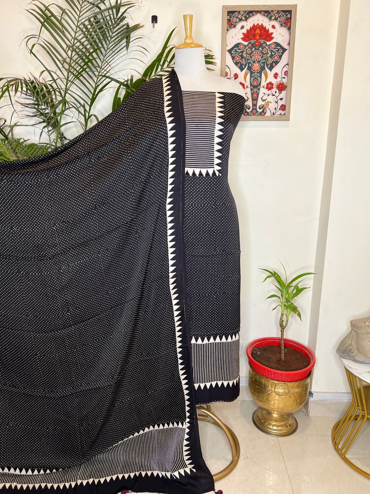 AJRAKH MODAL SILK SUIT