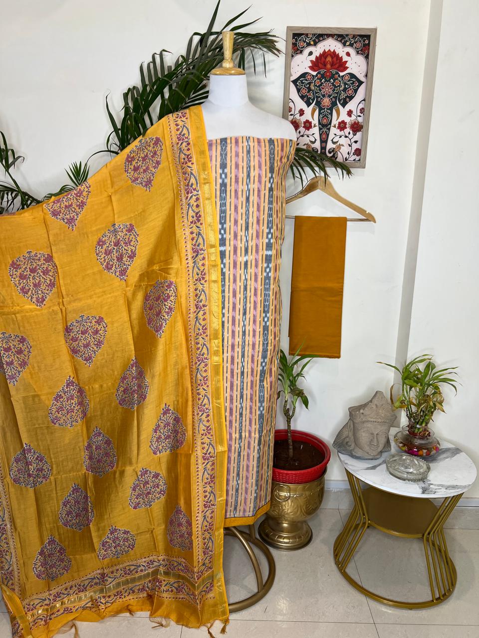 NUAPATNA HANDLOOM IKAT SUIT