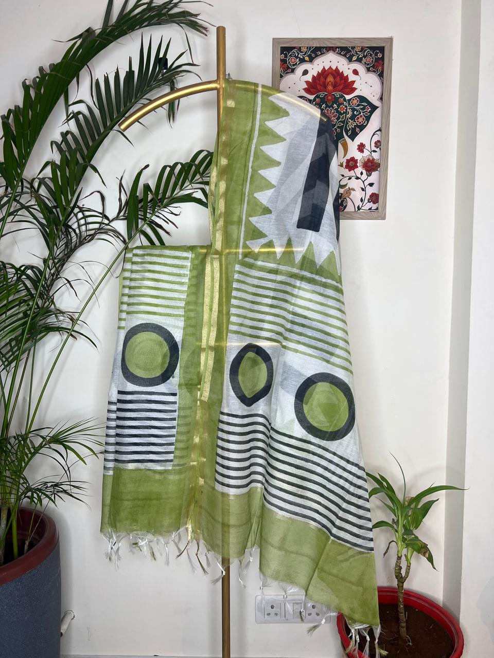 COTTON CHANDERI DUPATTA