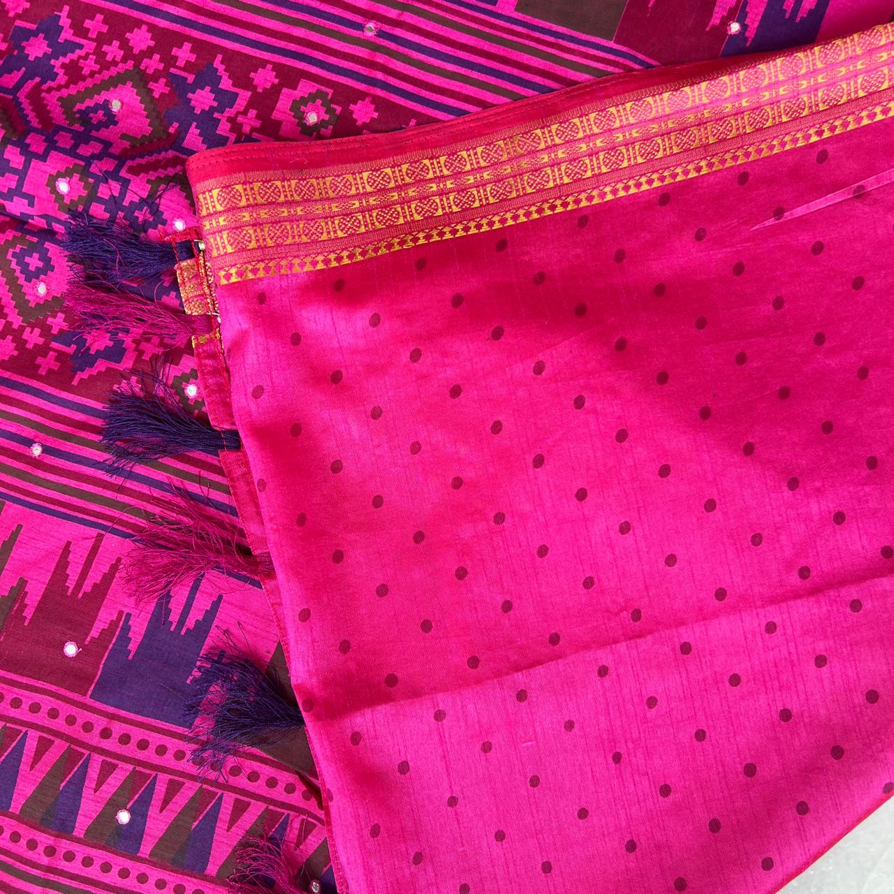 FINE SEMI TUSSER SAREE