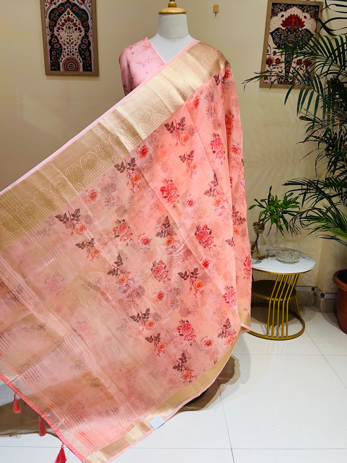 FINE ORGANZA SAREE (PH4447)