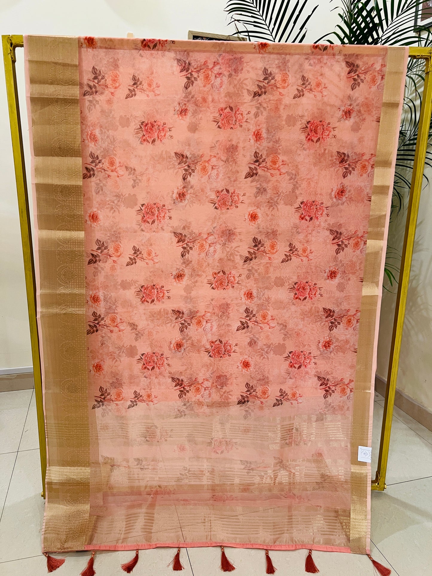FINE ORGANZA SAREE (PH4447)