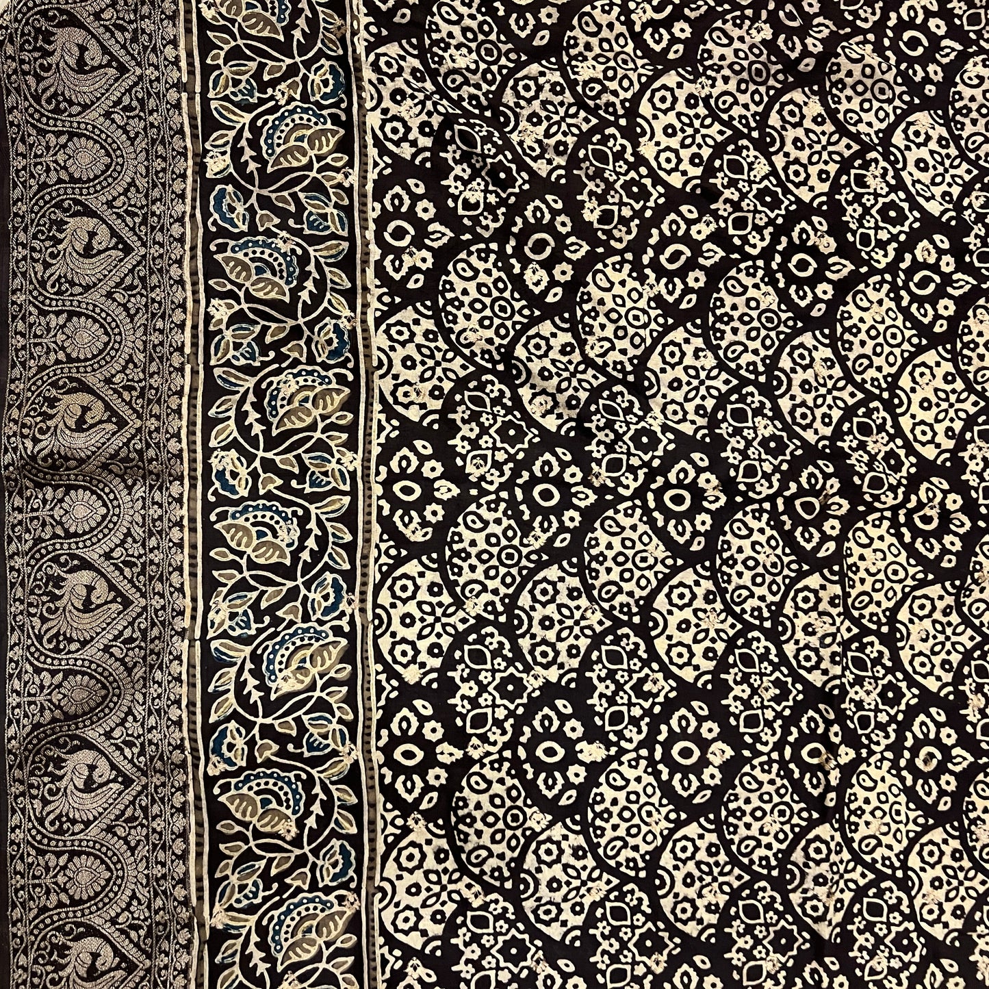 AJRAKH DOLA SILK SAREE (PH4477)