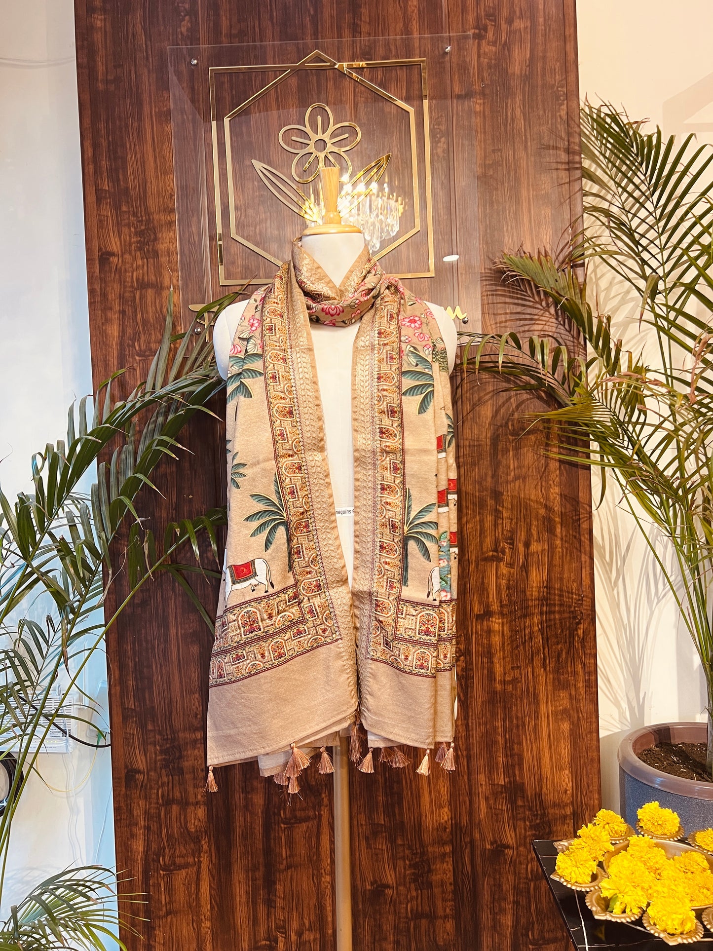 FINE CHANDERI SILK DUPATTA