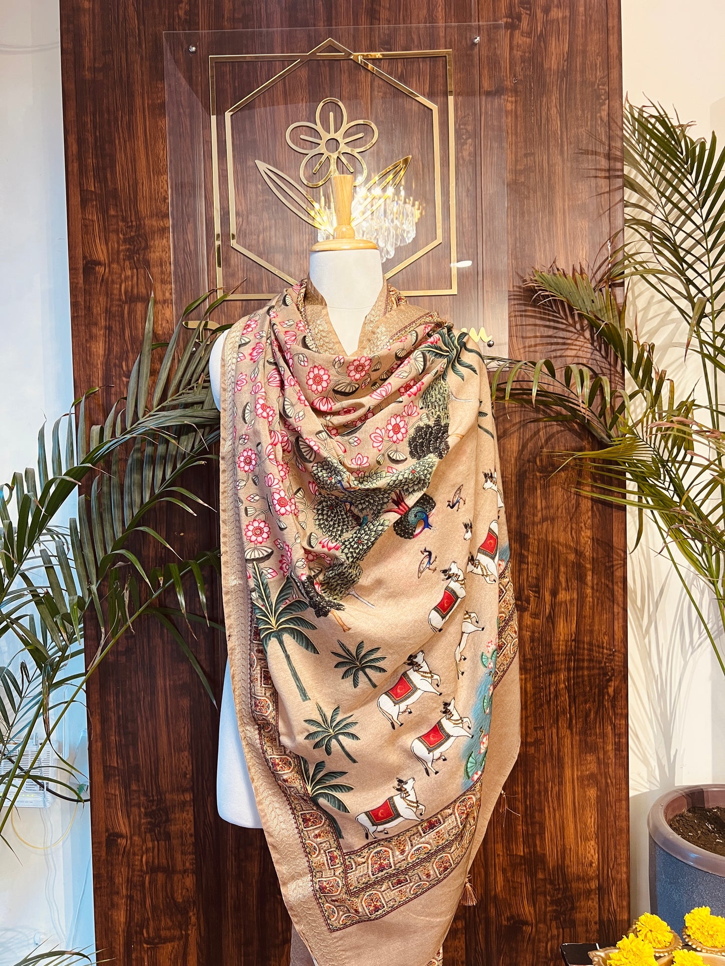 FINE CHANDERI SILK DUPATTA