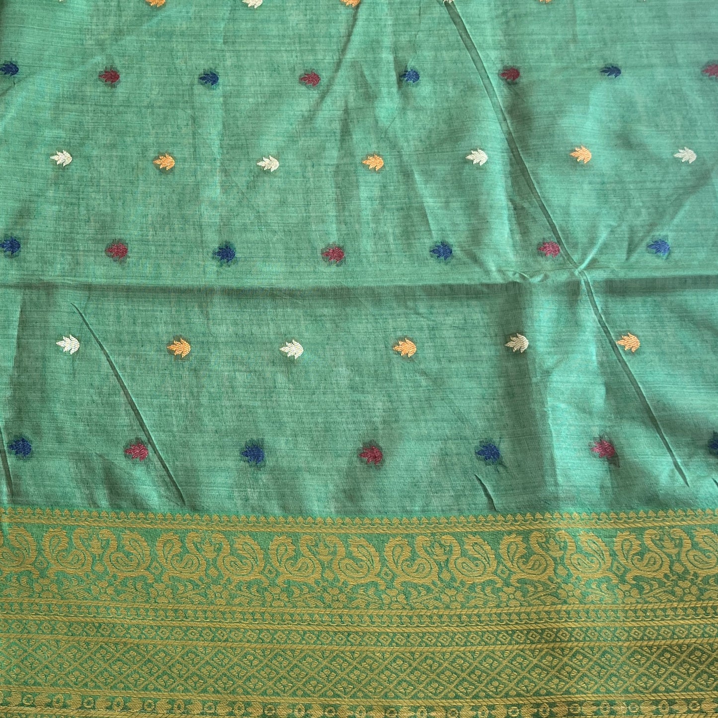MOONGA COTTON JAMDANI SAREE