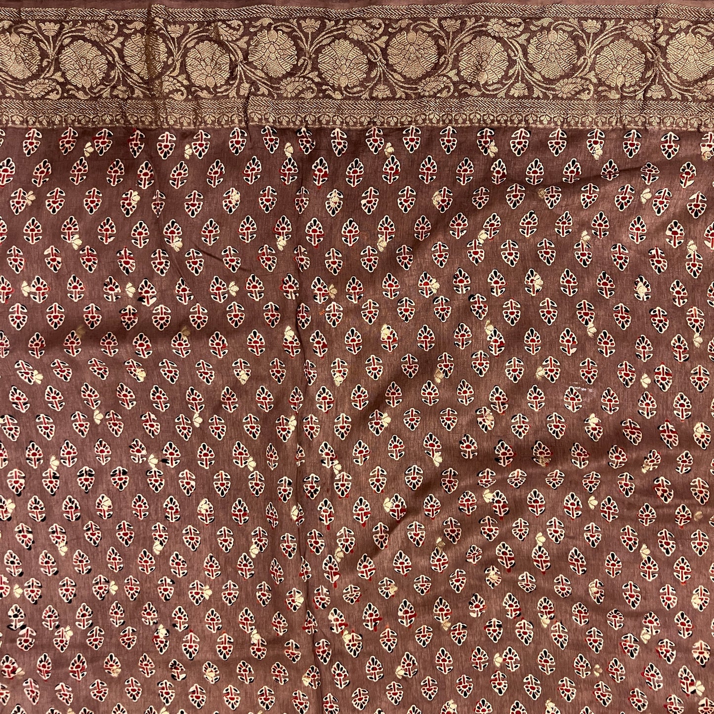 AJRAKH DOLA SILK SAREE (PH4815)