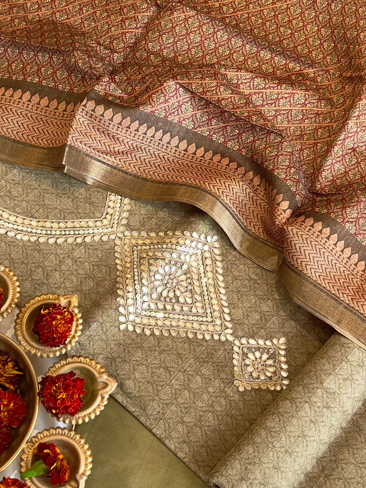 CHANDERI SILK SUIT