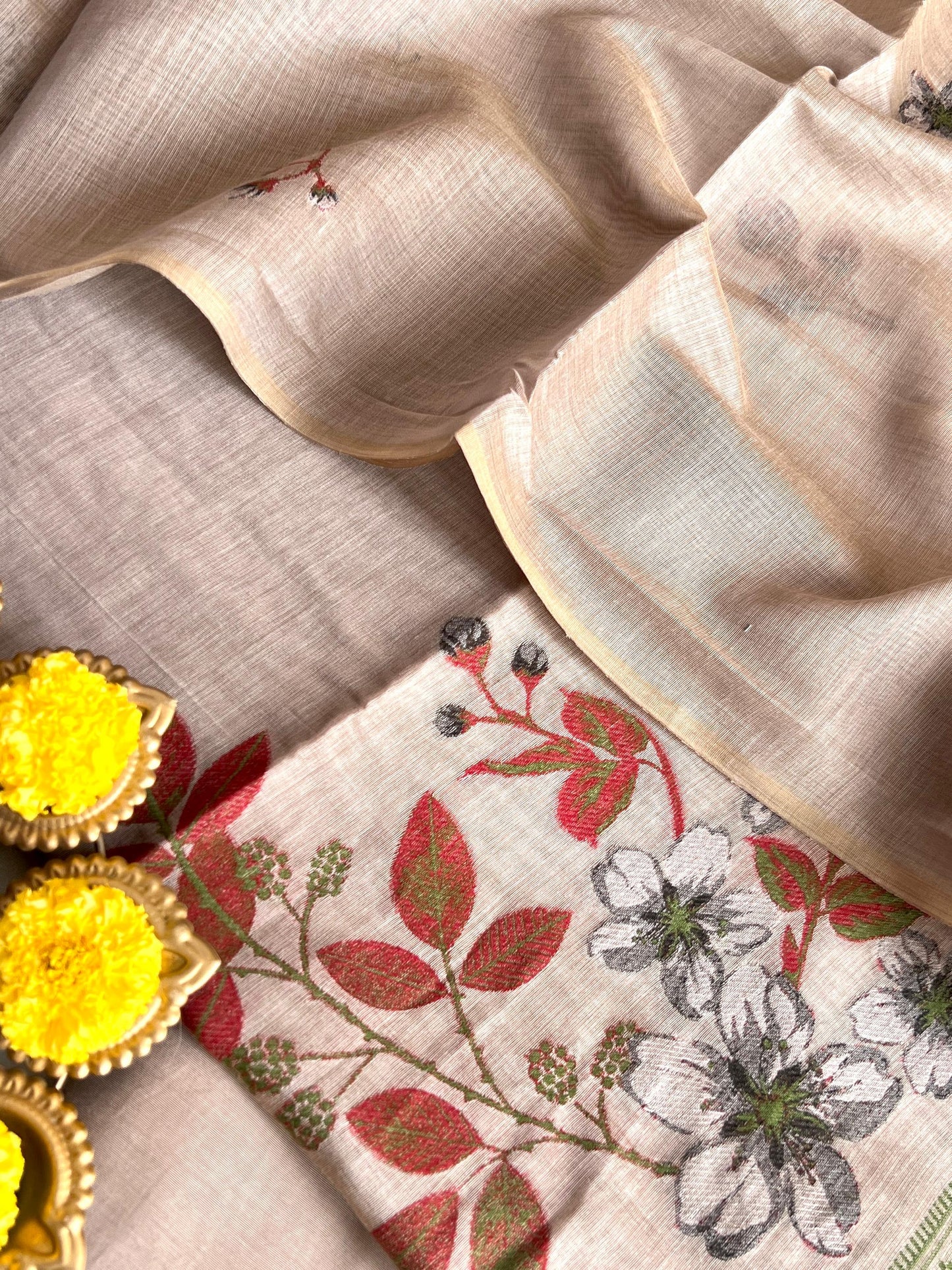 SLUB CHANDERI SUIT