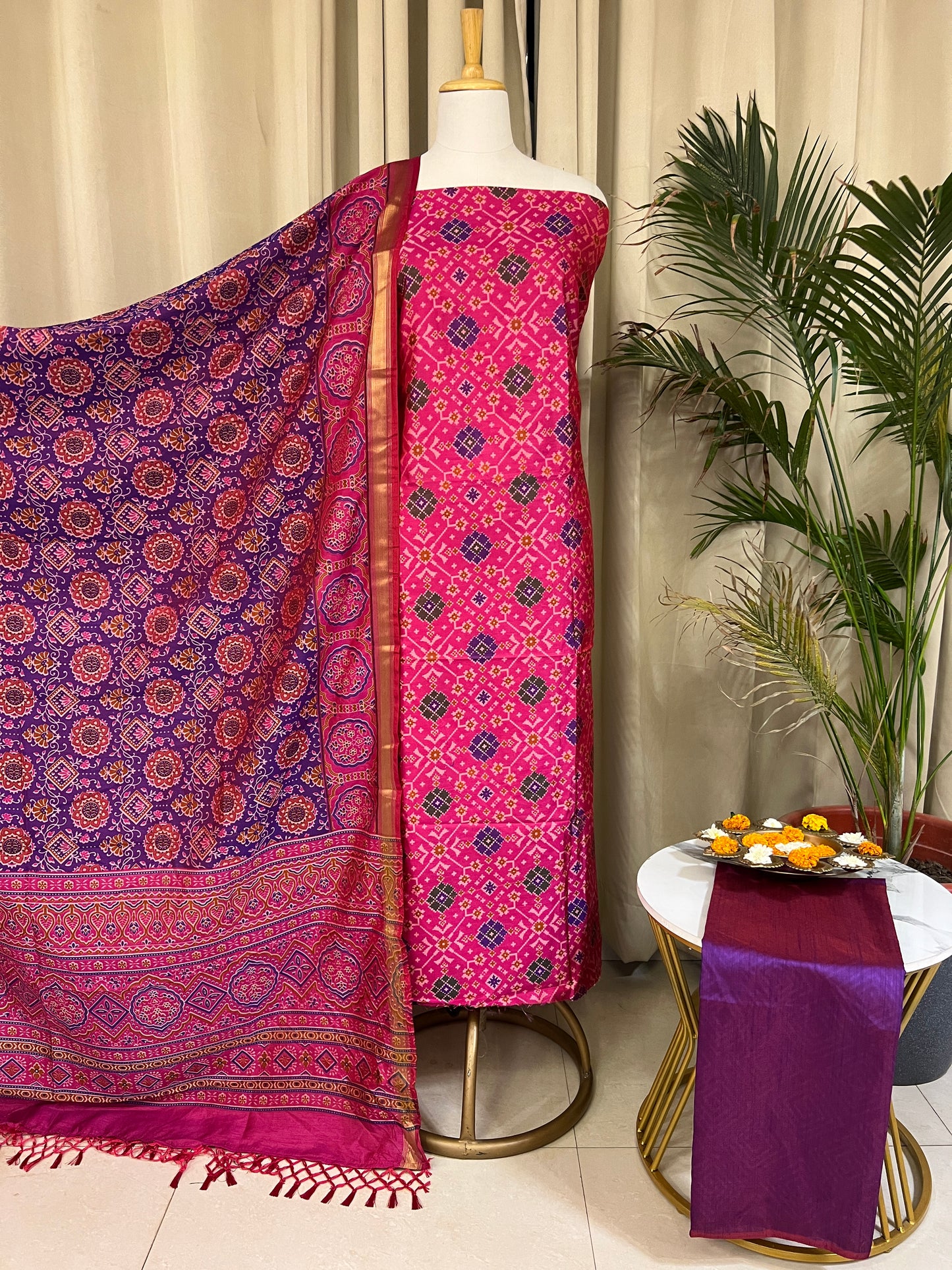 COTTON SILK SUIT