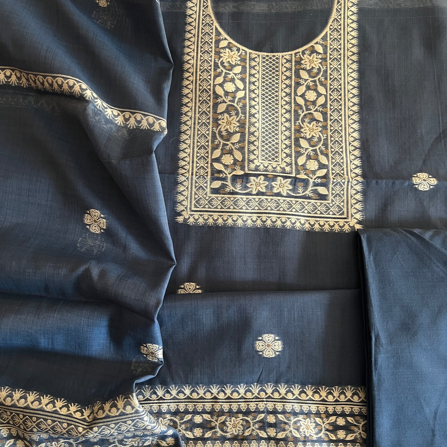 SLUB CHANDERI SUIT (PH6526)