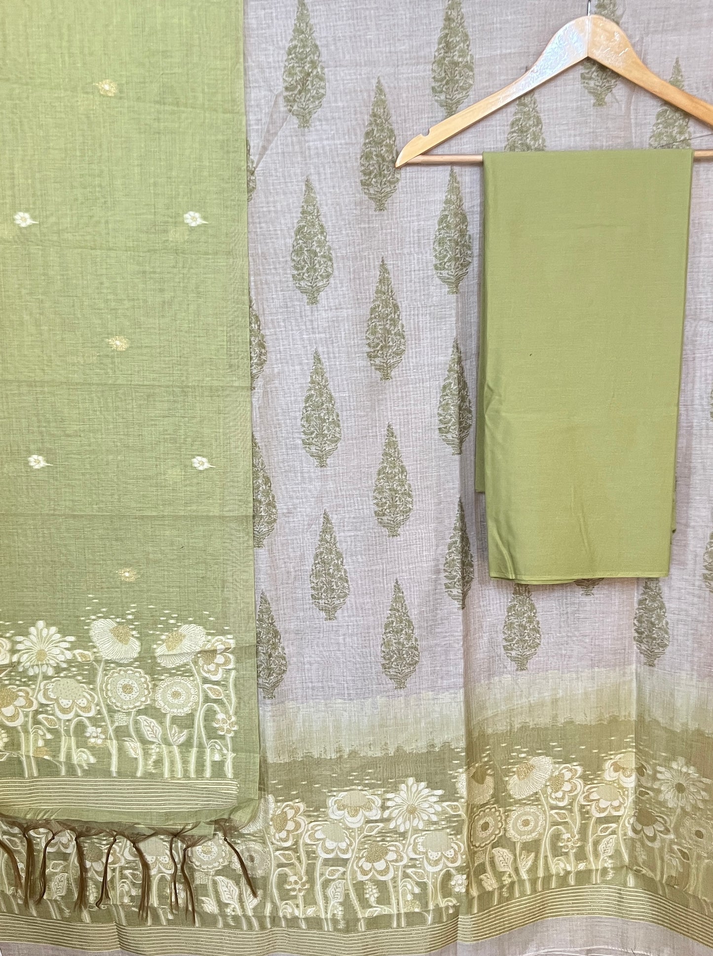 SLUB CHANDERI SUIT (PH7425)