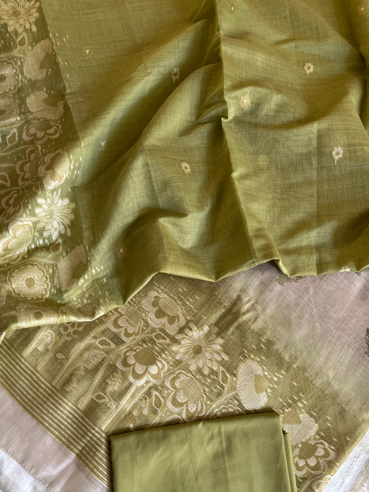 SLUB CHANDERI SUIT (PH7425)