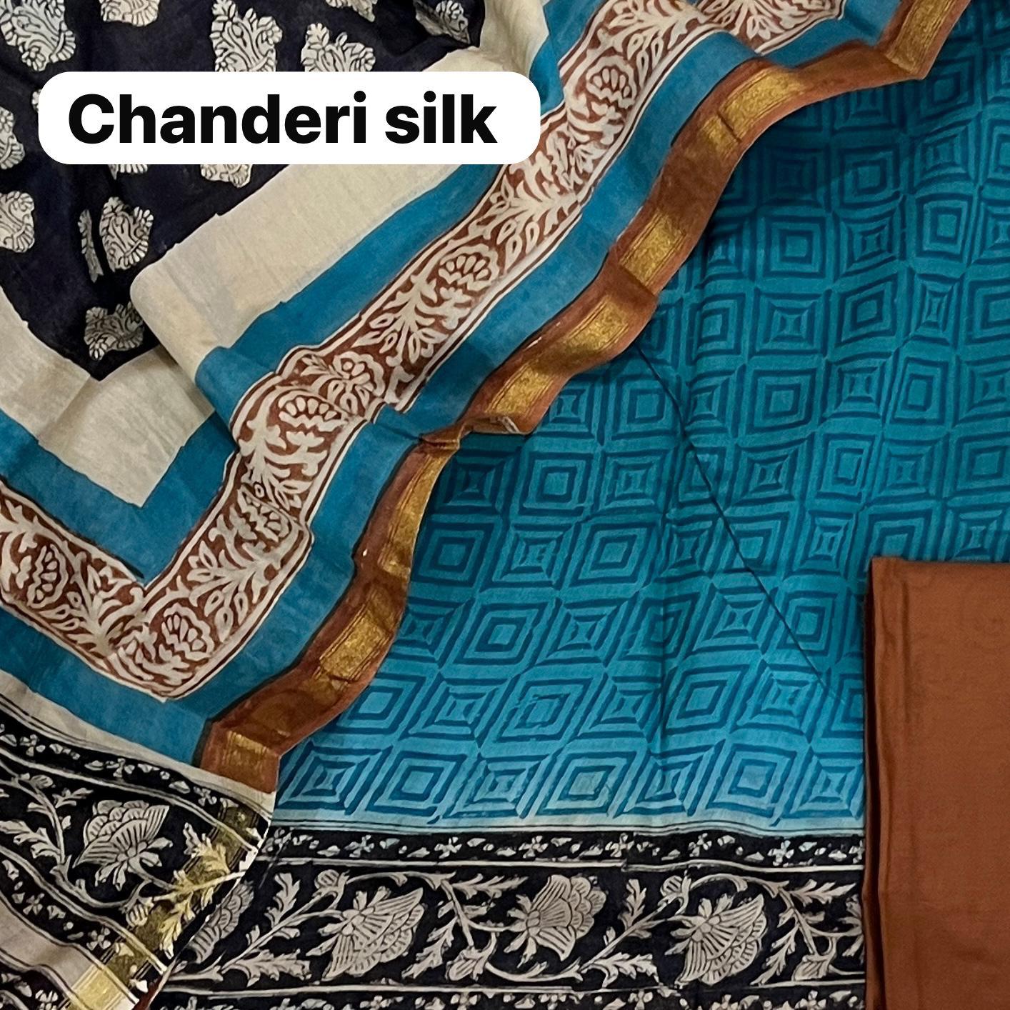 CHANDERI SILK SUITS (PH7493)