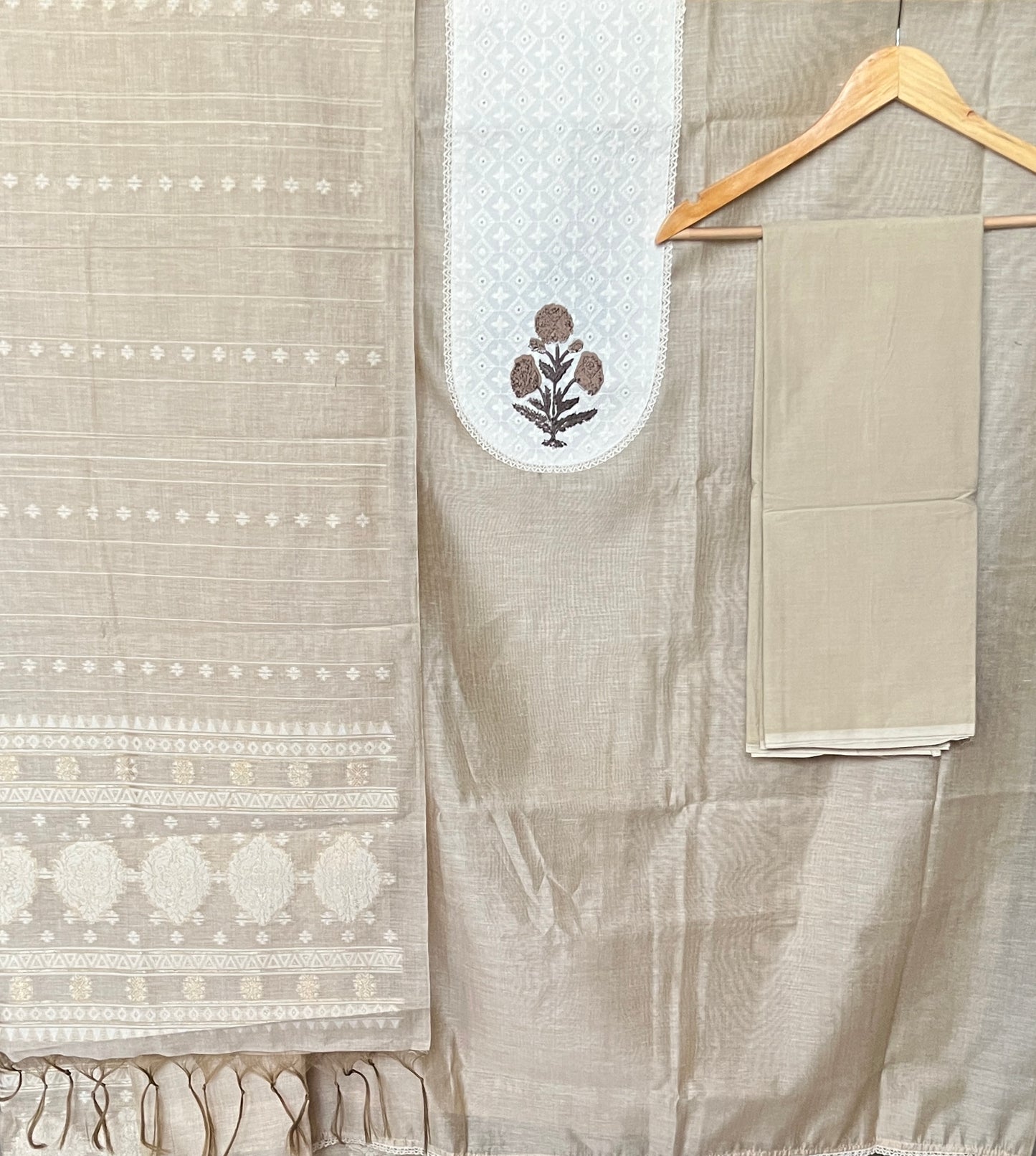 SLUB CHANDERI SUIT (PH7541)