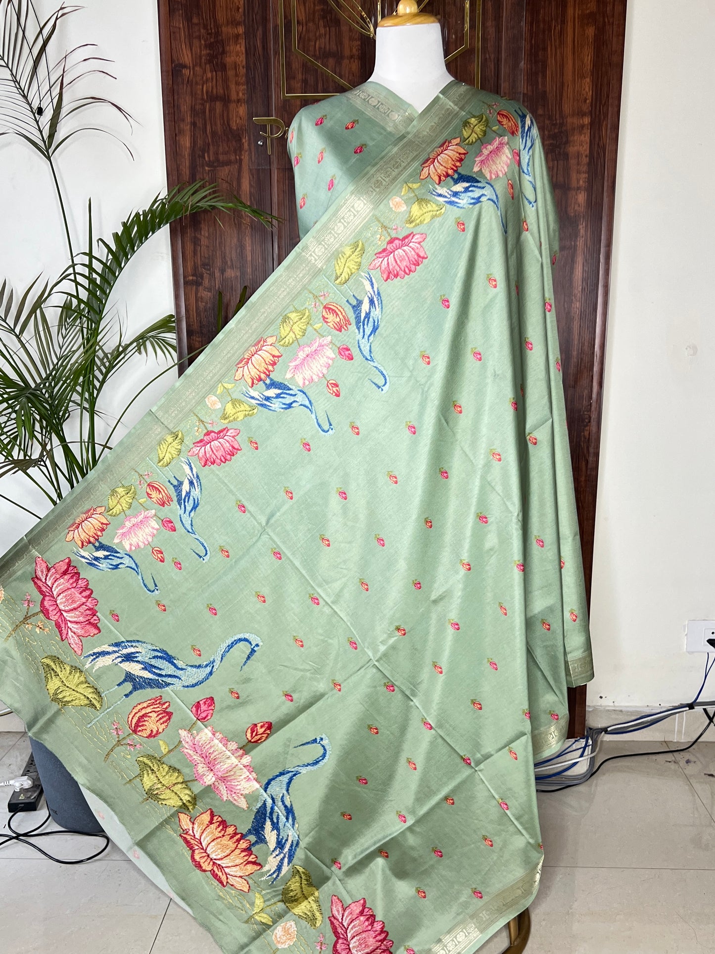 SOFT CHANDERI SILK SAREE (PH8726)