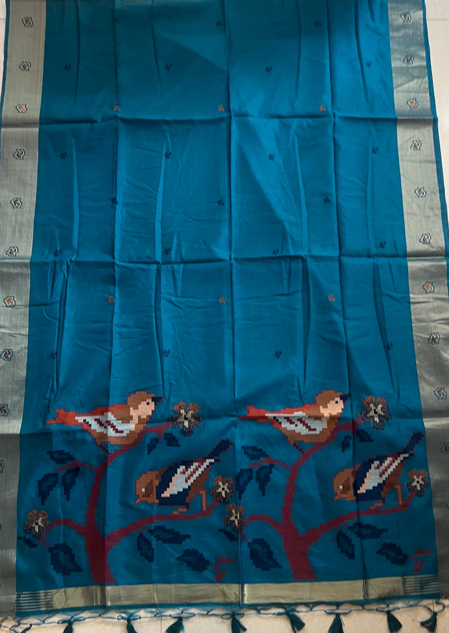 MUNGA SILK JAMDANI SAREE (PH9096)