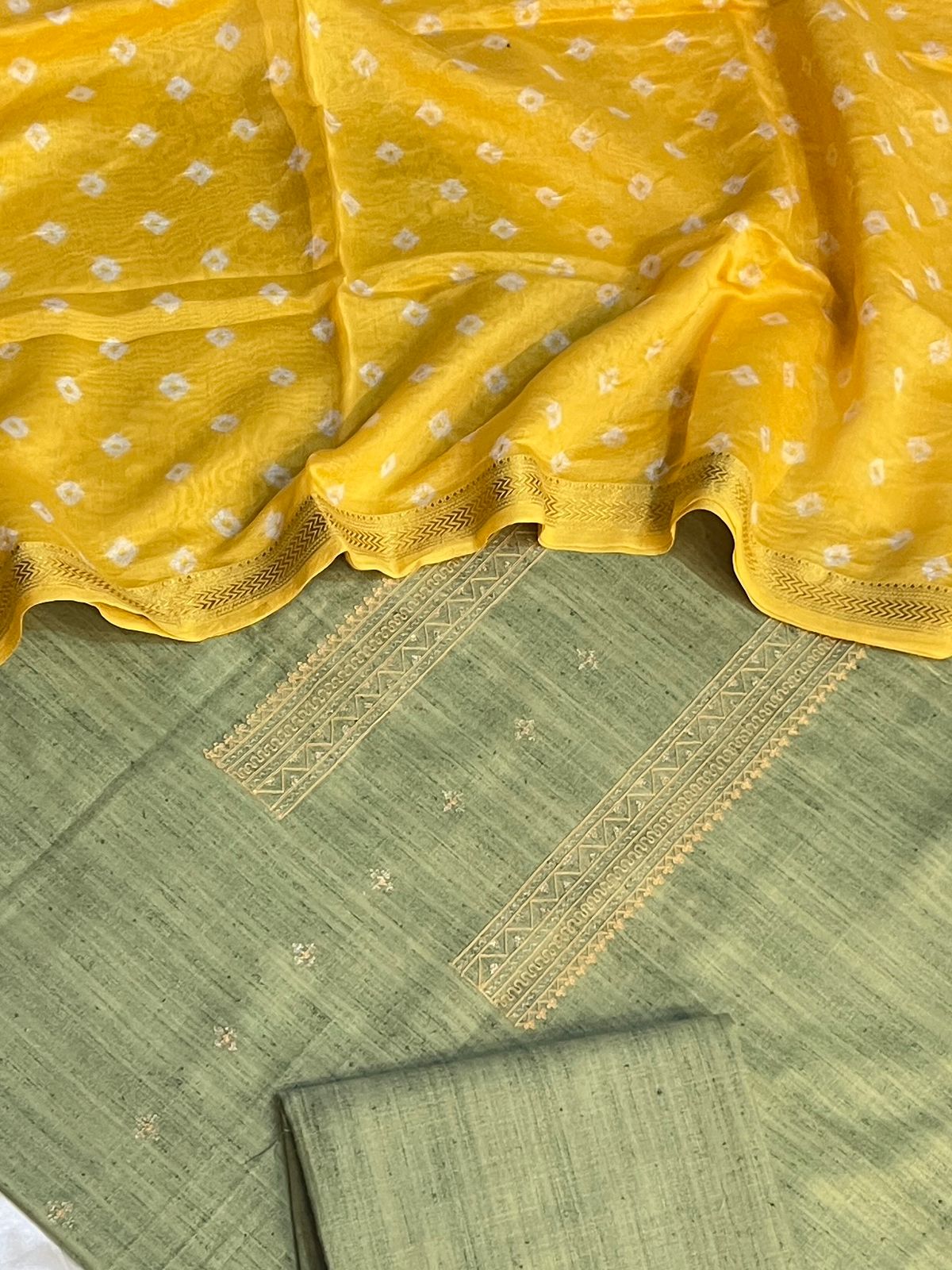 GHICHA CHANDERI SUIT (PH9263)