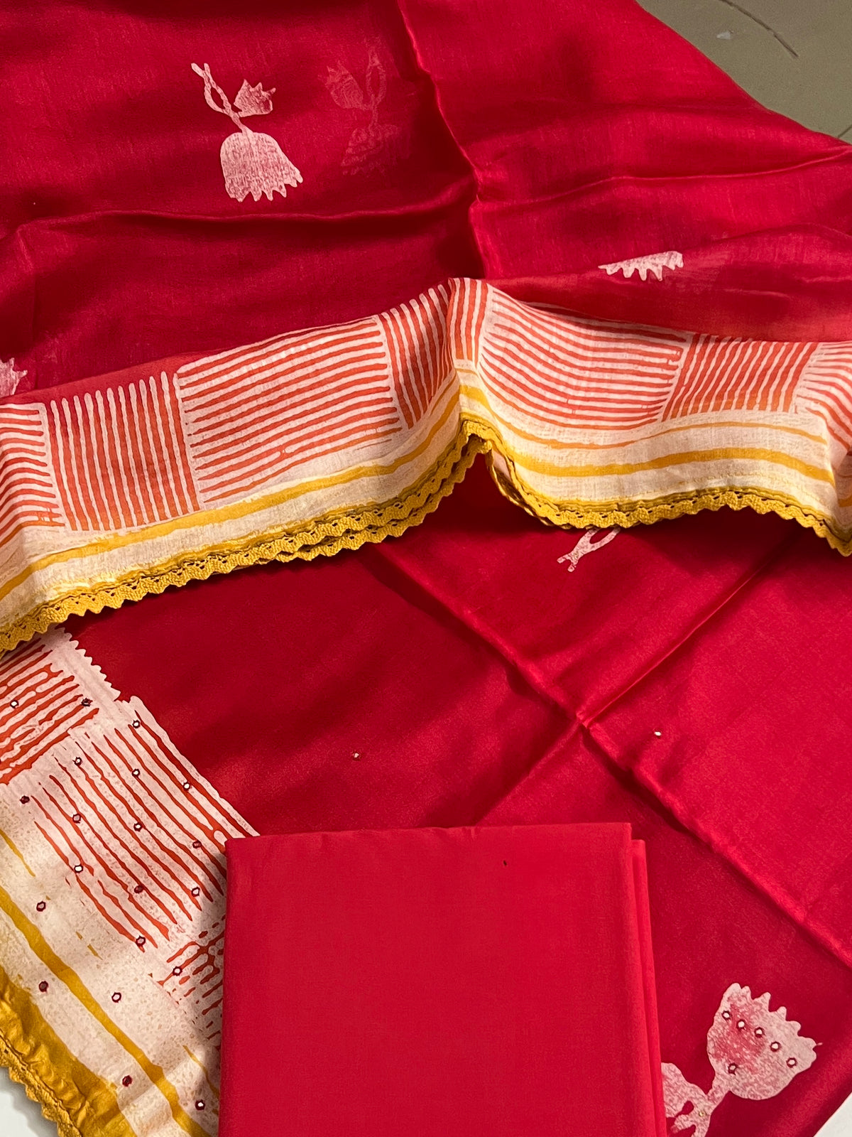 70 GRAM CHANDERI SILK SUIT (PH9488)
