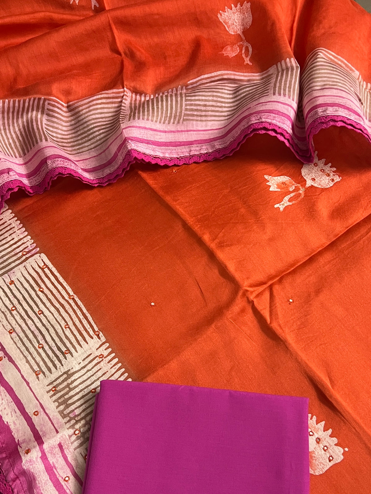 70 GRAM CHANDERI SILK SUIT (PH9489)