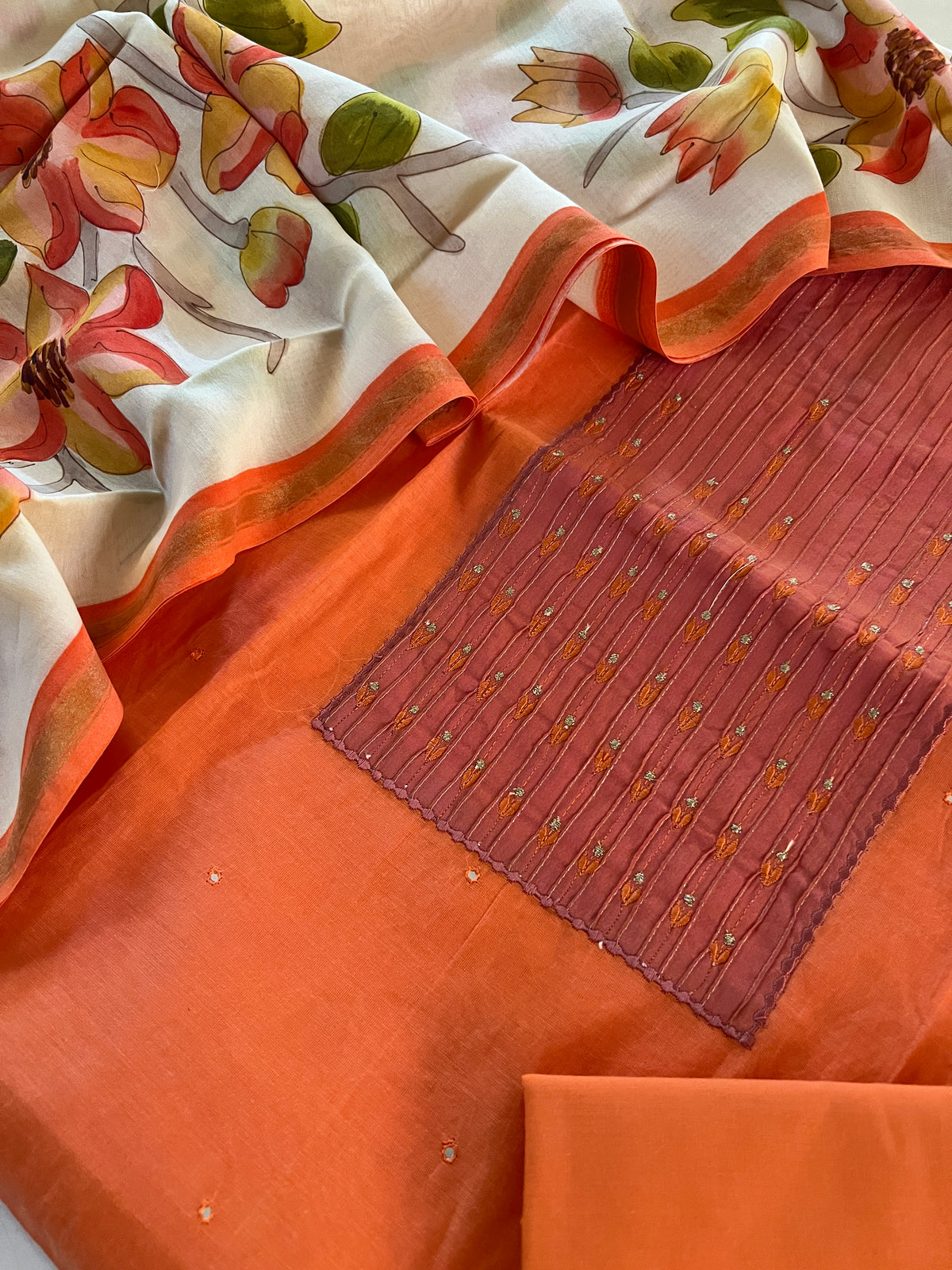 COTTON CHANDERI SUIT (PH9524)