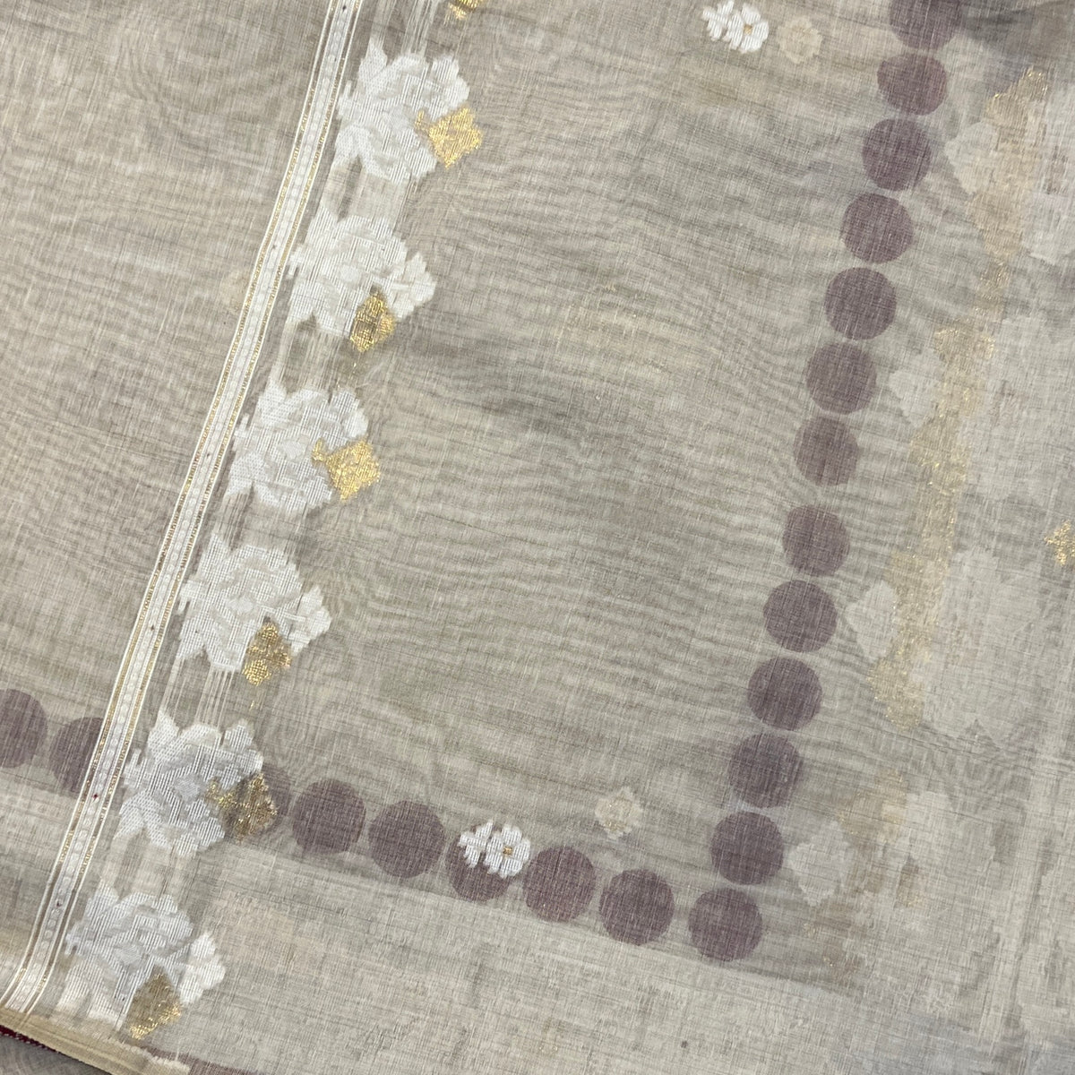 MUNGA COTTON JAMDANI SAREE (PH9617)