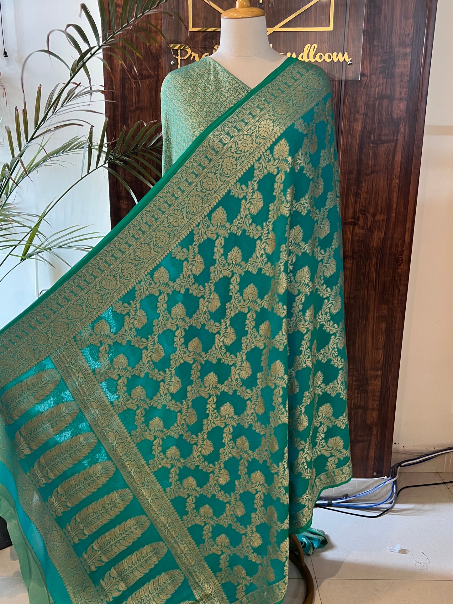 FINE CHIFFON BANARASI SAREE (PH4448)