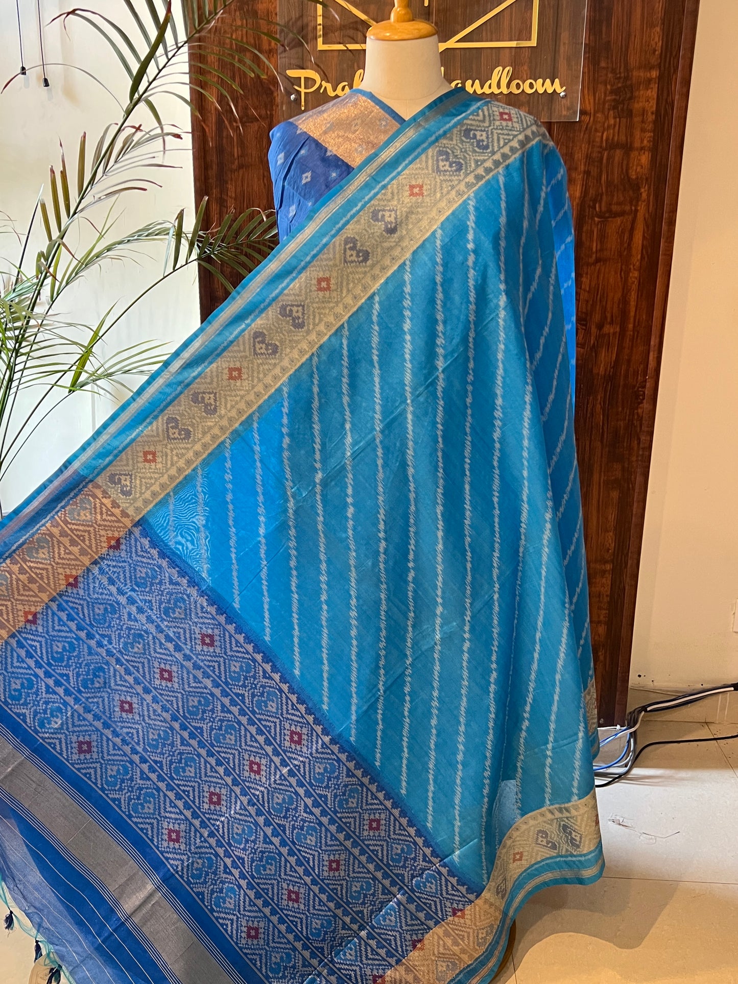 ART SILK LEHERIYA PRINT SAREE (PH2007)