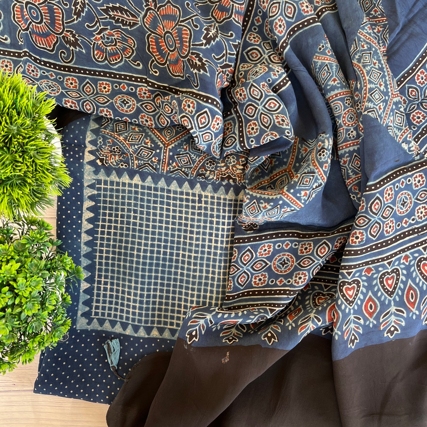 AJRAKH GEORGETTE SUIT (PH2197)