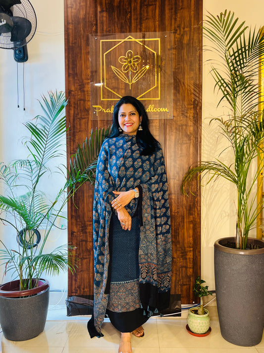 AJRAKH GEORGETTE SUIT (PH2199)