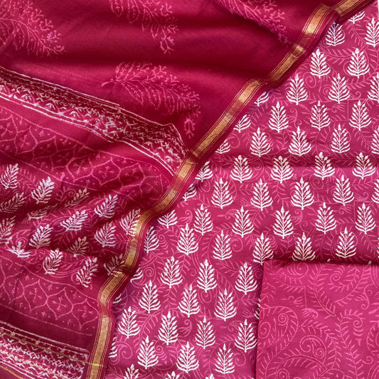 COTTON BLOCK PRINT SUITS