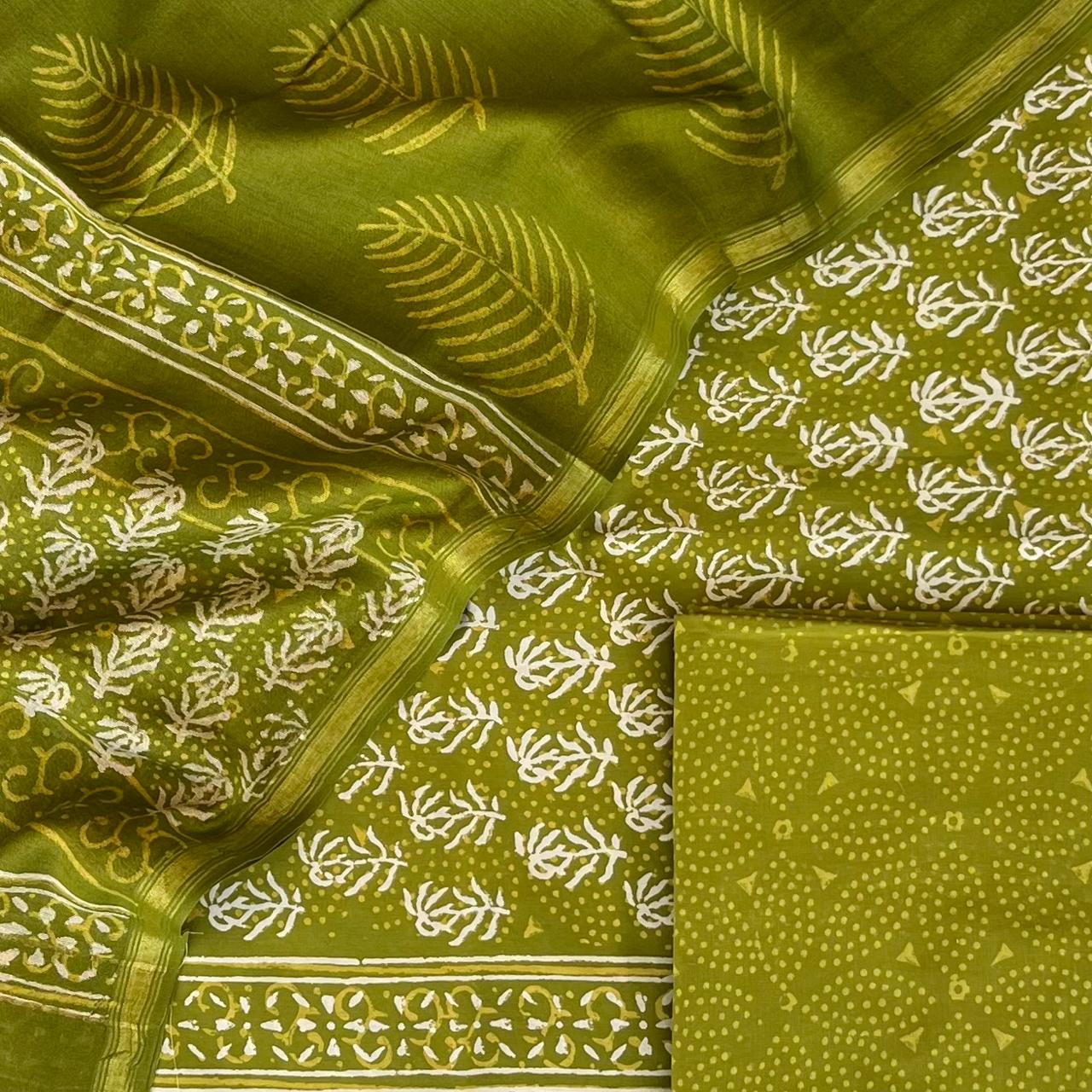 COTTON BLOCK PRINT SUITS