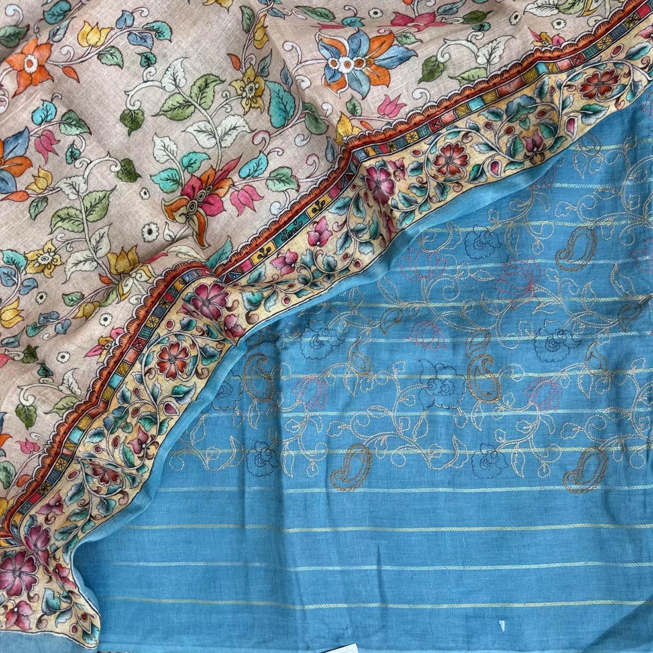 LINEN DIGITAL PRINT SET – Prakriti handloom