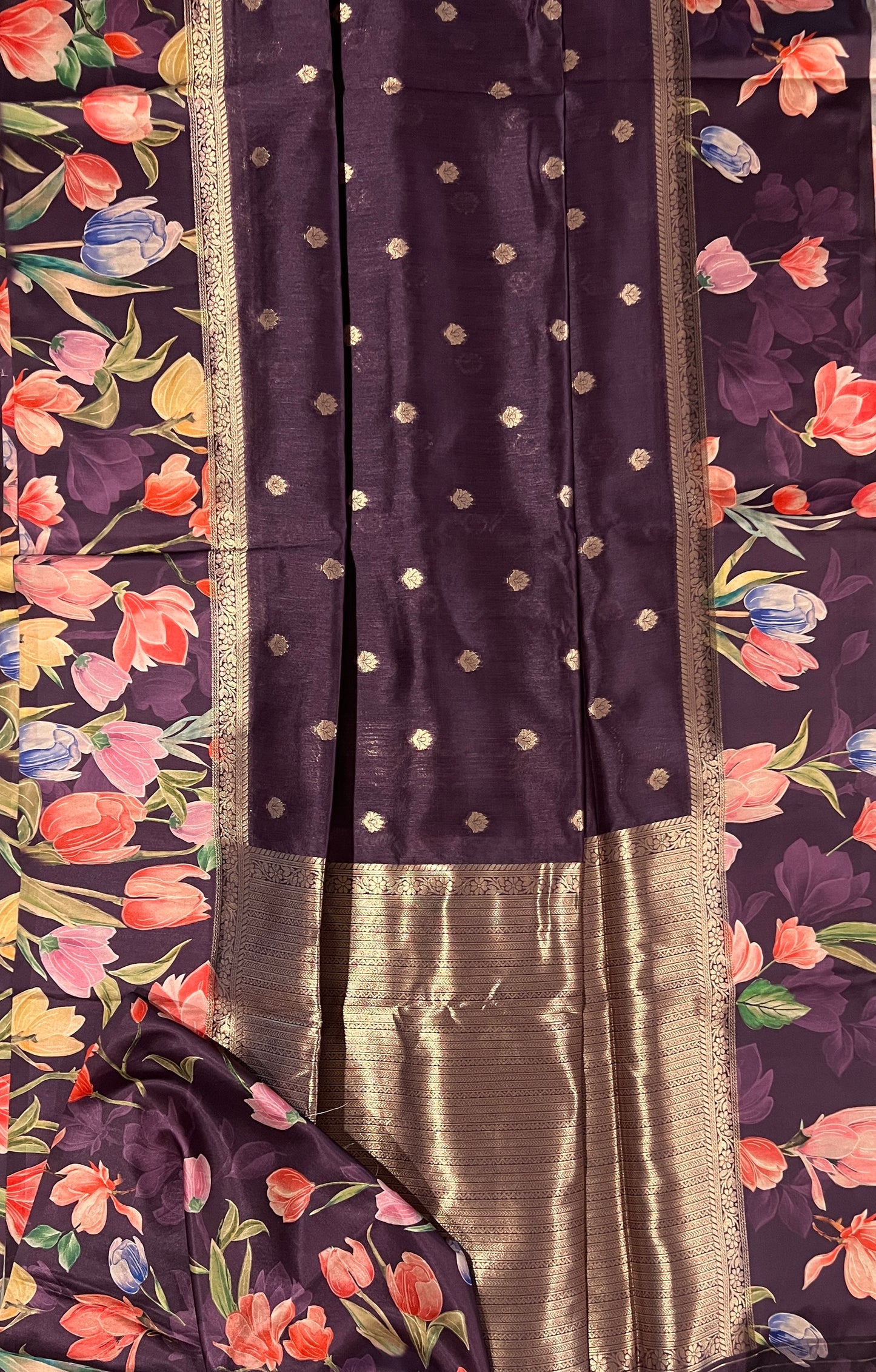 BANARSEE CHANDERI SILK SAREE