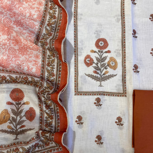 LINEN BLOCK PRINT SET