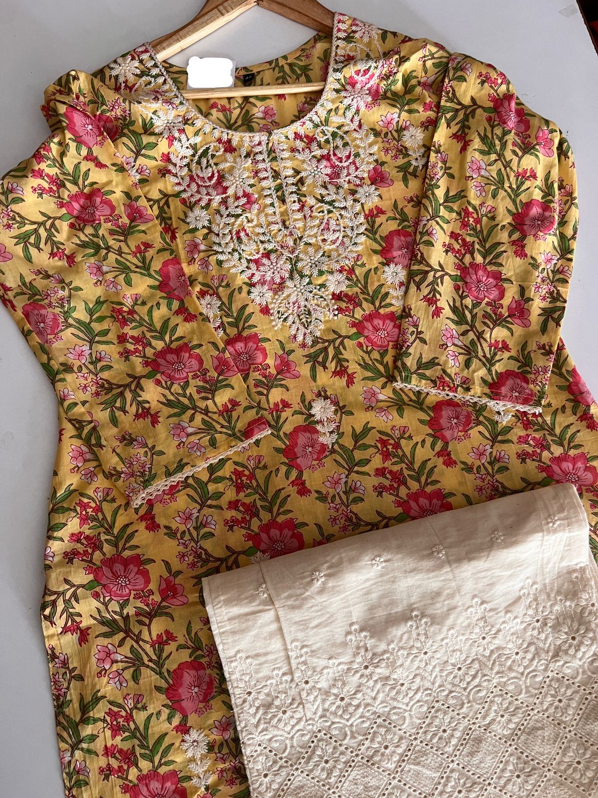 COTTON BLOCK PRINT KURTIE